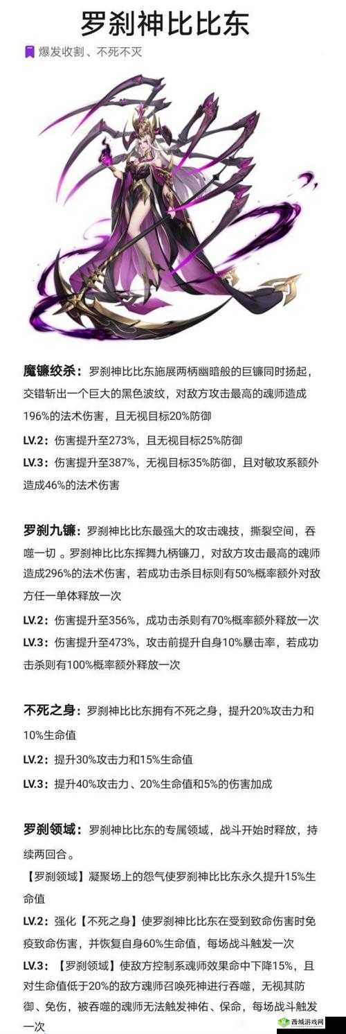 斗罗大陆魂师对决比比东君技能详细介绍及解析